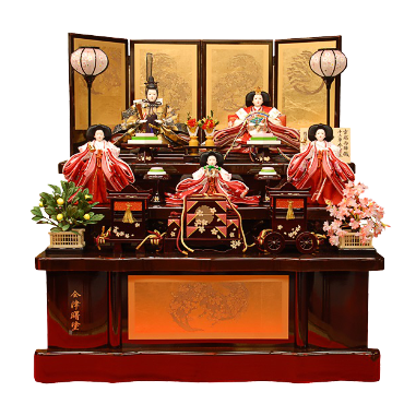 長月　大上輝秀作　三段五人飾り