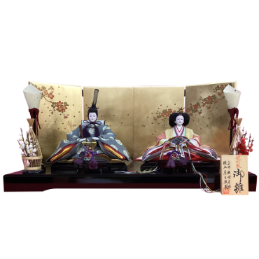 東玉　飯塚孝祥作龍村裂　親王飾り