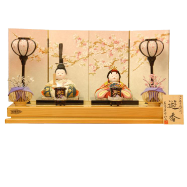 東玉　ゆかり作　木目込親王飾り　遊香