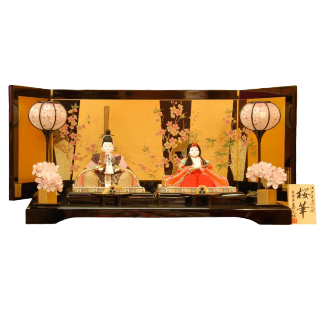 東玉・木目込親王飾り　桜華