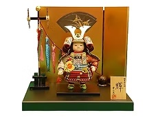 幸一光作　鎧着若大将飾り”輝”